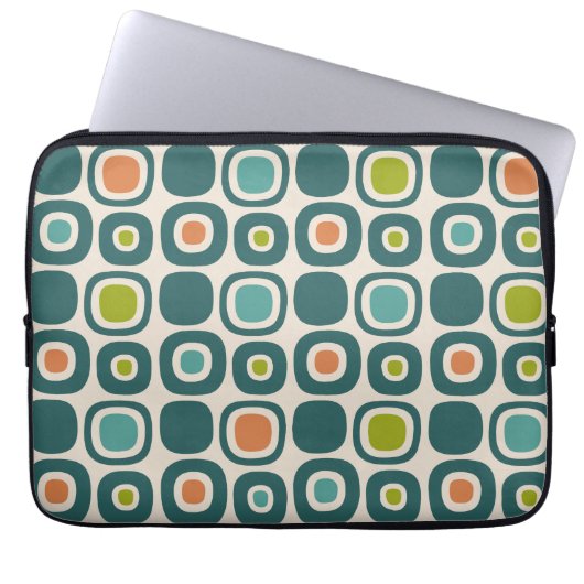 Mittelalterliche moderne Gartenweg-Muster Laptopschutzhülle (Vorderseite)