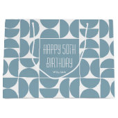 Mittelalterliche Moderne Geburtstagsfeier Retro 50 Große Geschenktüte (Vorderseite)