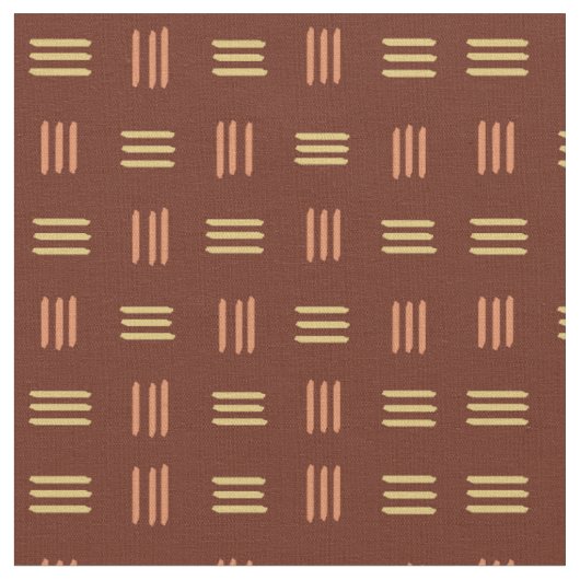 Mittelalterliche Moderne Gemusterte Linien (Mahago Stoff (Nahaufnahme)