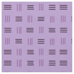 Mittelalterliche Moderne Gemusterte Linien (Mauve) Stoff