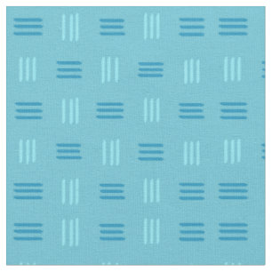 Mittelalterliche moderne Gemusterte Linien (Sky Bl Stoff
