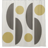 Mittelalterliche Moderne Geo Abstrakt 05 Duschvorhang (Vorderseite)