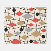 Mittelalterliche moderne geometrische Abstrakt Fleecedecke (Vorderseite (Horizontal))