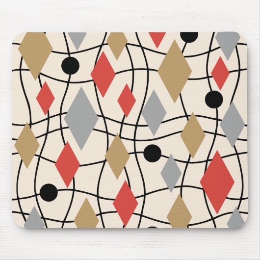 Mittelalterliche moderne geometrische Abstrakt Mousepad (Vorne)
