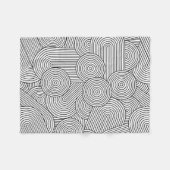 Mittelalterliche moderne geometrische Arche Schwar Fleecedecke (Vorderseite (Horizontal))