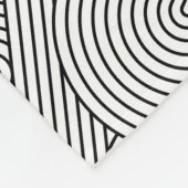 Mittelalterliche moderne geometrische Arche Schwar Fleecedecke (Ecke)