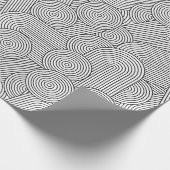 Mittelalterliche moderne geometrische Arche Schwar Geschenkpapier (Ecke)