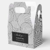 Mittelalterliche moderne geometrische Arche Schwar Geschenkschachtel (Geöffnet)