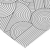 Mittelalterliche moderne geometrische Arche Schwar Großer Tischläufer (Ecke)