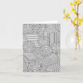 Mittelalterliche moderne geometrische Arche Schwar Karte (Gelbe Blume)