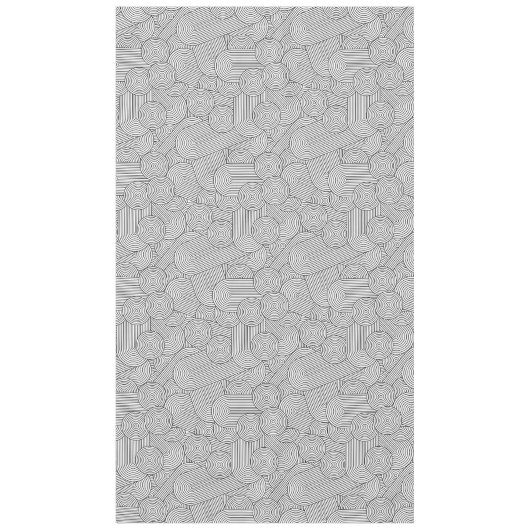 Mittelalterliche moderne geometrische Arche Schwar Tischdecke (Vorderseite)