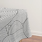 Mittelalterliche moderne geometrische Arche Schwar Tischdecke (Beispiel)