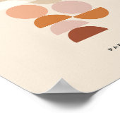 Mittelalterliche moderne geometrische Beige Poster (Ecke)