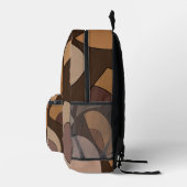 Mittelalterliche moderne geometrische Formen Bedruckter Rucksack (Rechts)