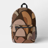 Mittelalterliche moderne geometrische Formen Bedruckter Rucksack (Vorderseite)