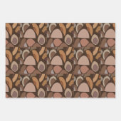 Mittelalterliche moderne geometrische Formen Geschenkpapier Set (Vorderseite 3)