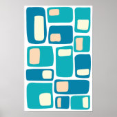 Mittelalterliche moderne geometrische Formen Poster (Vorne)