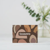 Mittelalterliche moderne geometrische Formen Visitenkarte (Stehend Vorderseite)