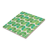 Mittelalterliche moderne geometrische grüne Formen Fliese (Seite)