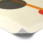 Mittelalterliche moderne geometrische Kunstdrucke Poster (Ecke)