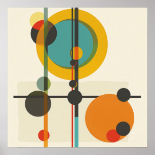 Mittelalterliche moderne geometrische Kunstdrucke Poster