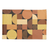 Mittelalterliche moderne geometrische Orange Kissenbezug (Rückseite)