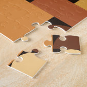 Mittelalterliche moderne geometrische Orange Puzzle (Seite)