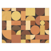 Mittelalterliche moderne geometrische Orange Tischdecke (Vorderseite (Horizontal))