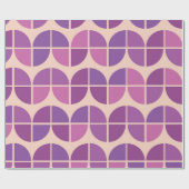 Mittelalterliche moderne geometrische rosa Lila Geschenkpapier (Flach)