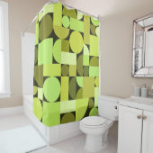 Mittelalterliche moderne geometrische Struktur Duschvorhang (Beispiel)