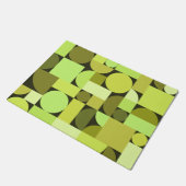 Mittelalterliche moderne geometrische Struktur Fußmatte (Schrägansicht)