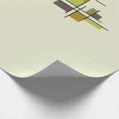 Mittelalterliche moderne geometrische Struktur Geschenkpapier (Ecke)