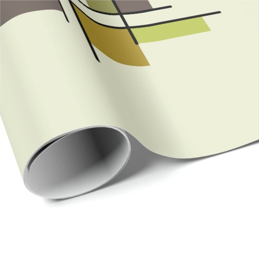 Mittelalterliche moderne geometrische Struktur Geschenkpapier (Rolleneckpunkt)