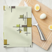 Mittelalterliche moderne geometrische Struktur Geschirrtuch (Viertel Falte)