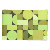 Mittelalterliche moderne geometrische Struktur Kissenbezug (Rückseite)