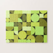 Mittelalterliche moderne geometrische Struktur Puzzle (Horizontal)