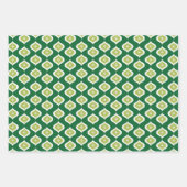 Mittelalterliche Moderne geometrische Weihnachtsze Geschenkpapier Set (Vorderseite)