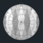 Mittelalterliche Moderne Grau Raute Dart Board Dartscheibe<br><div class="desc">Dieses moderne Dart Board aus Grau Raute aus dem Mittelalter besticht durch einen dunkelgrauen Hintergrund und ein Muster aus Mod, lichtdurchlässigen, dunkelgrauen Diamanten, die größere, Vintage, weiße Diamanten mit grauen, im Weltraum verankerten Fesseln überlagern. Diese minimalistisch inspiriert, dekonstruierte Raute ist eine vereinfachende Rückgabe der größeren als der Lebensatomärzeit, die die...</div>