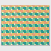 Mittelalterliche Moderne Grün Aquamarin Türkis Ora Geschenkpapier (Flach)