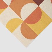 Mittelalterliche Moderne Halbkreise gelb und orang Seidenpapier (Detail)