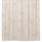 Mittelalterliche, moderne, helle Creme Duschvorhang (Vorderseite)