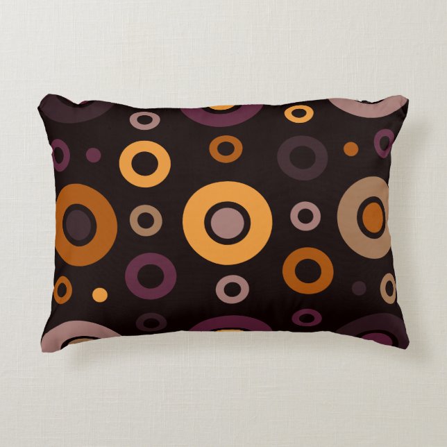 Mittelalterliche, moderne Herbstgeometrie Dekokissen (Vorderseite)