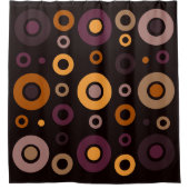 Mittelalterliche, moderne Herbstgeometrie Duschvorhang (Vorderseite)