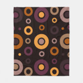 Mittelalterliche, moderne Herbstgeometrie Fleecedecke (Vorderseite)