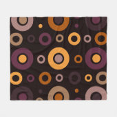 Mittelalterliche, moderne Herbstgeometrie Fleecedecke (Vorderseite (Horizontal))