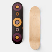 Mittelalterliche, moderne Herbstgeometrie Skateboard (Vorderseite)