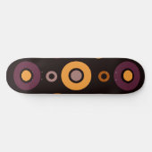 Mittelalterliche, moderne Herbstgeometrie Skateboard (Horizontal)