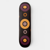 Mittelalterliche, moderne Herbstgeometrie Skateboard (Vorderseite)