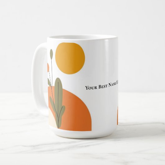 Mittelalterliche Moderne Kaffeetasse (Vorderseite Links)
