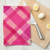 Mittelalterliche Moderne Kariert, Fuchsia Pink und Geschirrtuch (Viertel Falte)